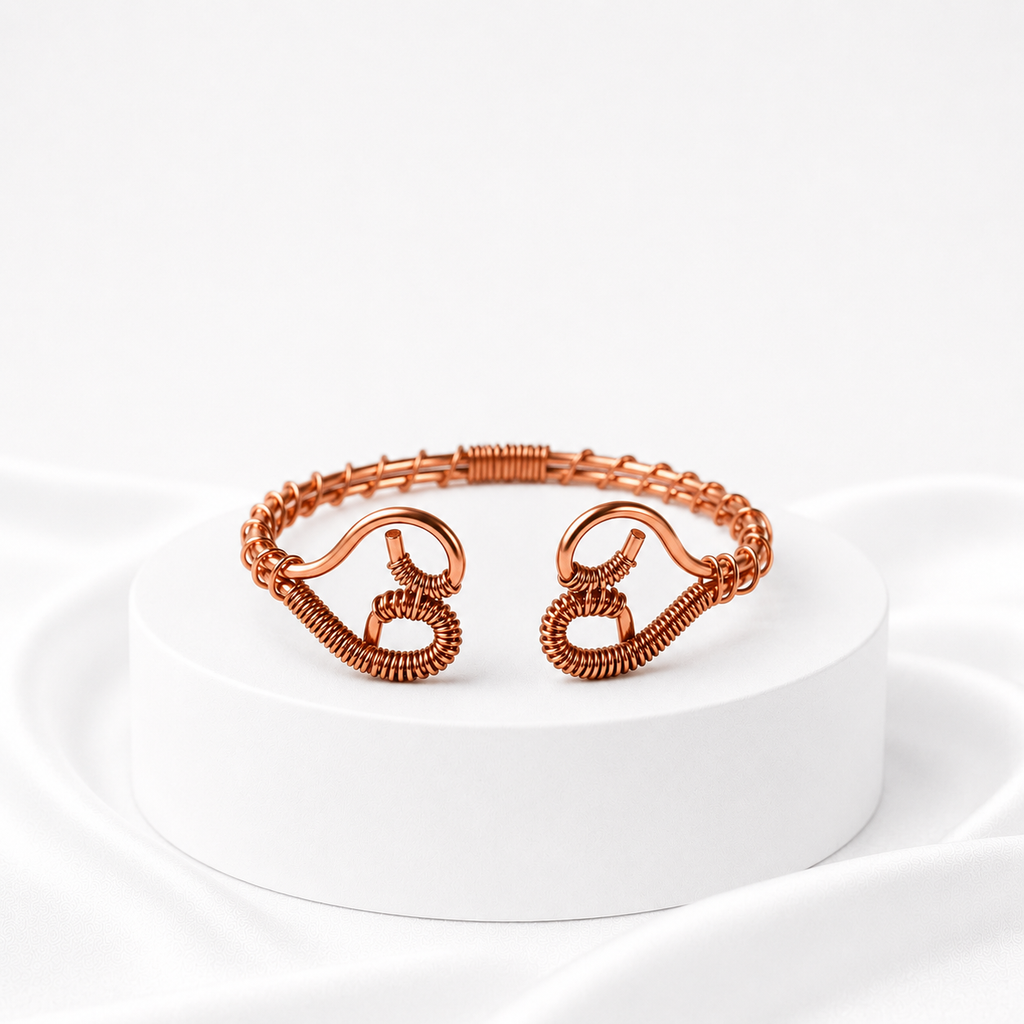 Copper Heart Bracelet