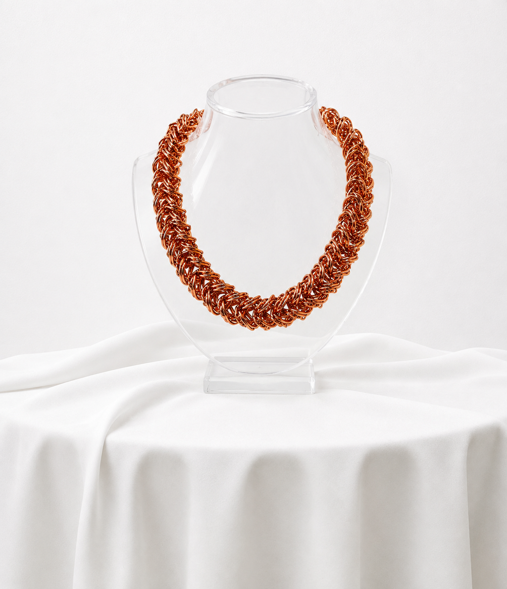 Full Persian Copper Chainmaille Chain 16”-30”