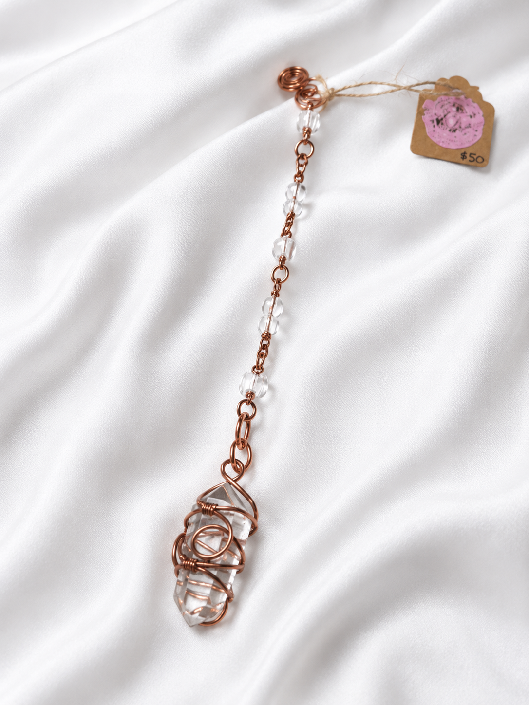 Clear Quartz Pendulum