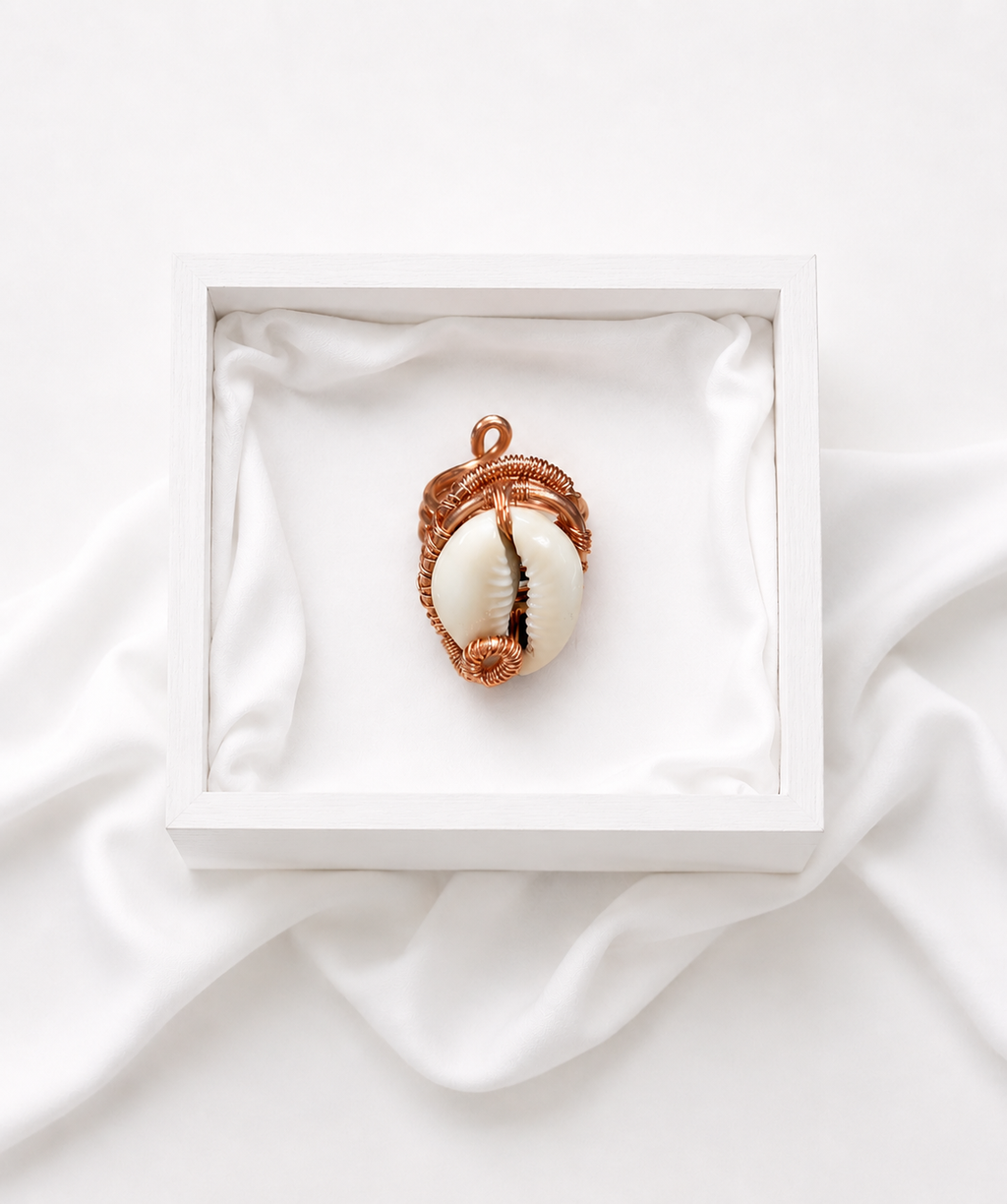 Cowrie Shell Copper Ring
