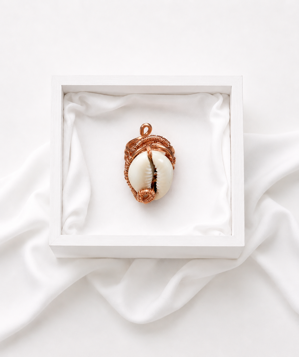 Cowrie Shell Copper Ring